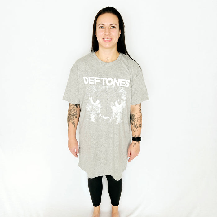 T-Shirt Dress - Deftones - Sphynx - Grey - Lady