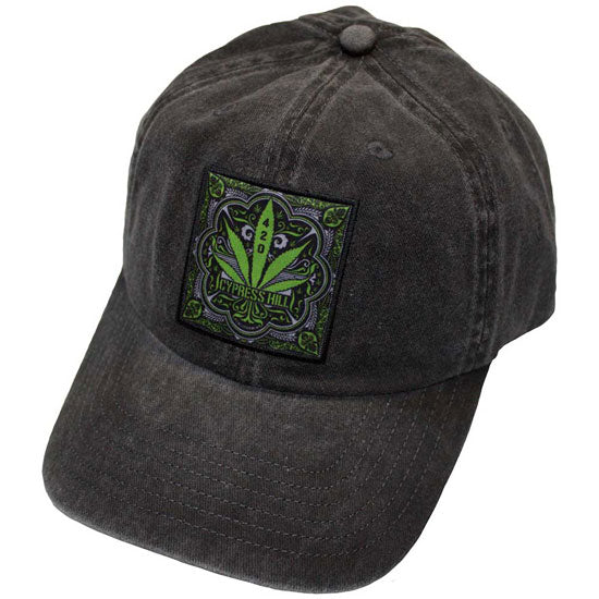Baseball Hat - Cypress Hill - 420 Leaf - Charcoal Grey - Front