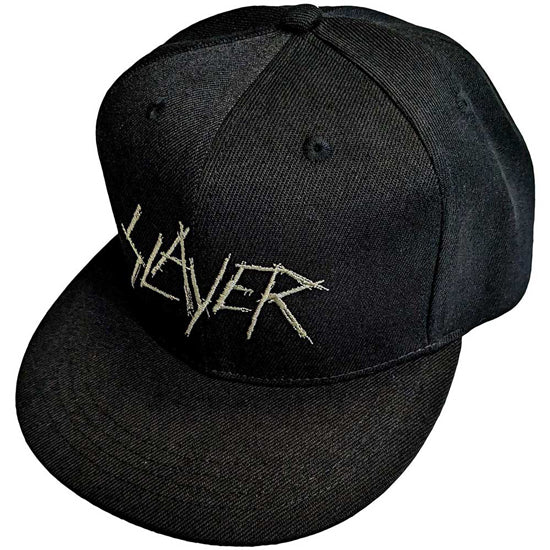 Baseball Hat - Slayer - Scratchy Logo - Flat Brim - Front