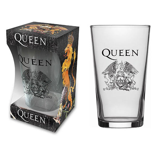 Beer Glass - Queen - Crest