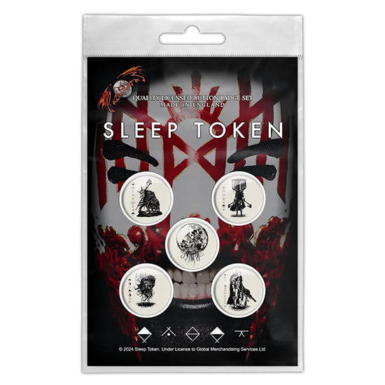 Button Badge Set - Sleep Token - Vessel Mask