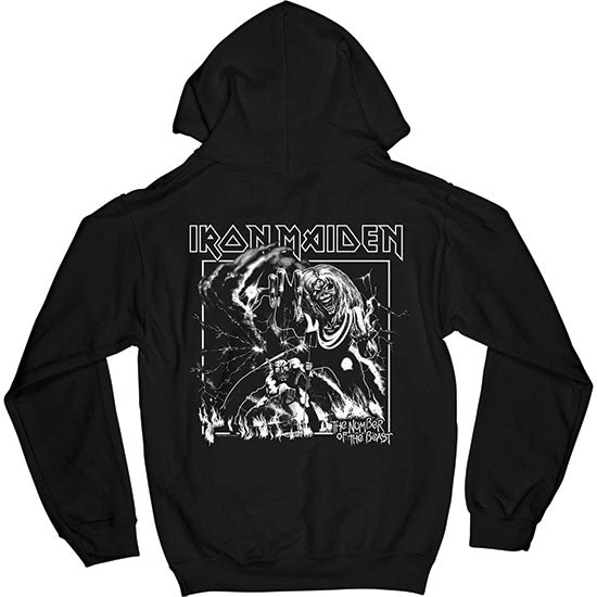 Hoodie - Iron Maiden - Number of the Beast - One Colour - Pullover - Back