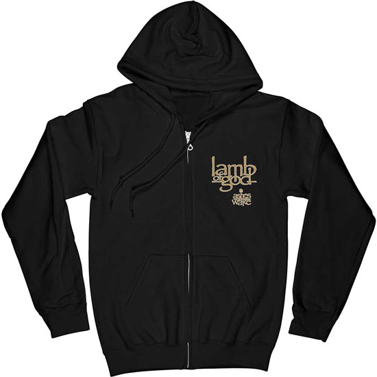 Hoodie - Lamb of God - Ashes of the Wake Album Cover - Zip - Front