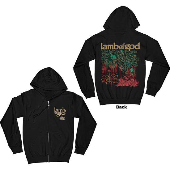 Hoodie - Lamb of God - Ashes of the Wake Album Cover - Zip