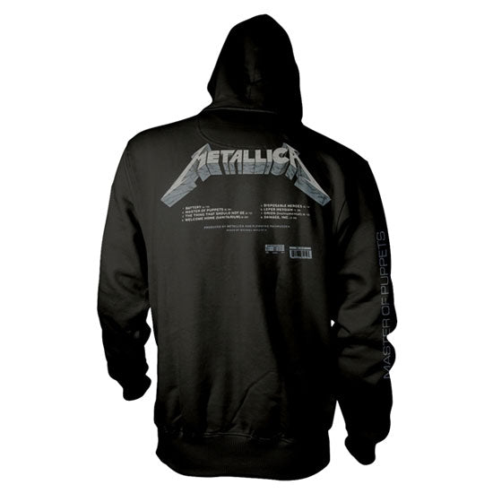 Hoodie - Metallica - Master Of Puppets - Tracks - Pullover - Back