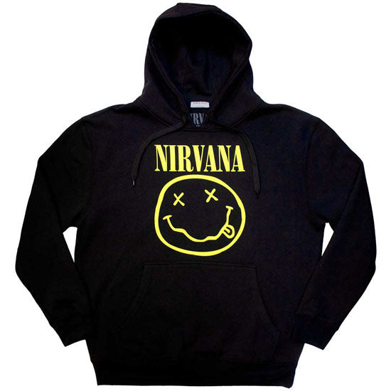 Hoodie - Nirvana / KC - Yellow Happy Face - Pullover
