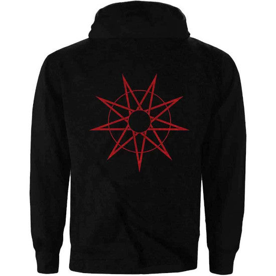 Hoodie - Slipknot - 9 Point Star - Zip - Back