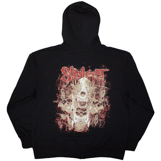 Hoodie - Slipknot - Skull Teeth - Zip - Back