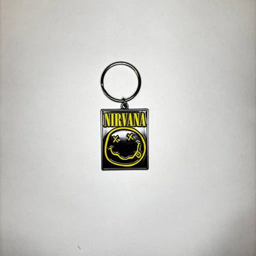 Key Ring - Nirvana - Happy Face Square