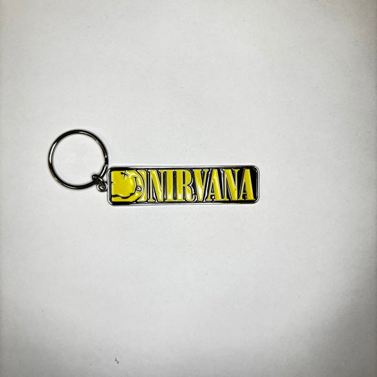 Key Ring - Nirvana - Logo & Happy Face