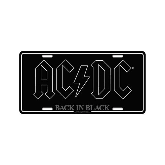 License Plate - ACDC - Back In Black