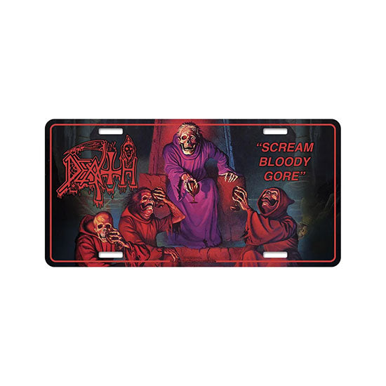 License Plate - Death - Scream Bloody Gore