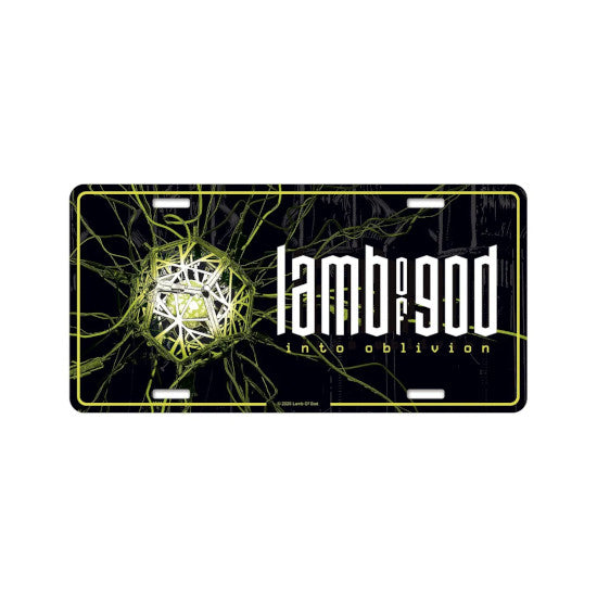 License Plate - Lamb of God - Into Oblivion