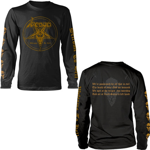Long Sleeves - Venom - Welcome To Hell Gold