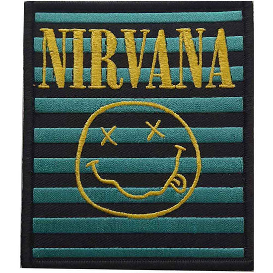 Patch - Nirvana - Logo and Happy Face Stripes
