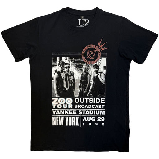 Premium Carbon Tee - U2 - Zoo TV Tour NY Poster 08.29.92