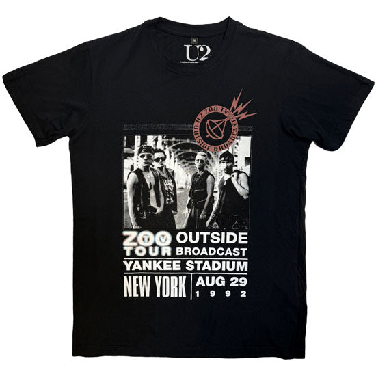 Premium Carbon Tee - U2 - Zoo TV Tour NY Poster 08.29.92