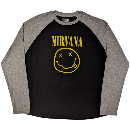 Raglan - Nirvana - Yellow Happy Face