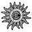Sticker - Alice in Chains - Sun Logo - Black & White