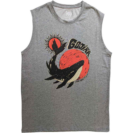 Rock Off T-Shirt Gojira Uomo/donna, Logo Demon Village, Grigio Antracite, Cotone Morbido, Taglie S-XXL