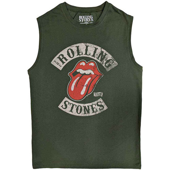 Tank Top - The Rolling Stones - Tour 78 - Army Green