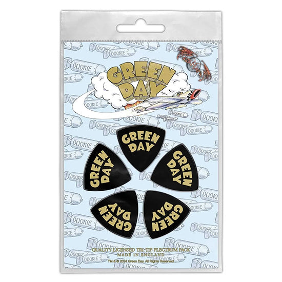 Tri-Tip Guitar Picks - Green Day - Dookie Logo