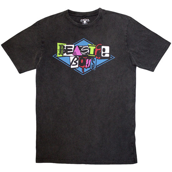 T-Shirt - Beastie Boys - Multicolour Logo - Charcoal Grey