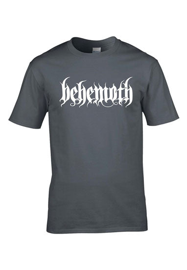 T-Shirt - Behemoth - White Logo - Grey