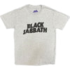 T-Shirt - Black Sabbath - Black Wavy Logo - Grey