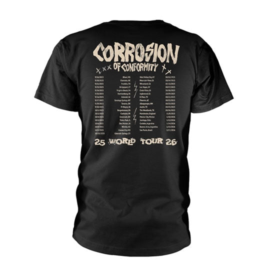 T-Shirt - Corrosion of Conformity - Forever Amplified World Tour 2025/2026 - Back