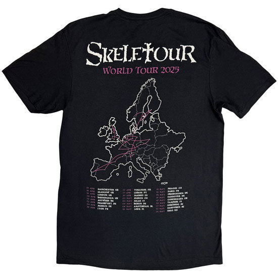 T-Shirt - Ghost - Skeletour Admat - '25 Europe Tour Dates - Back