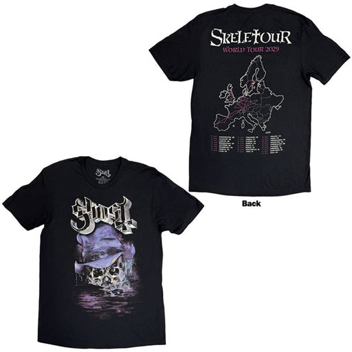 T-Shirt - Ghost - Skeletour Admat - '25 Europe Tour Dates