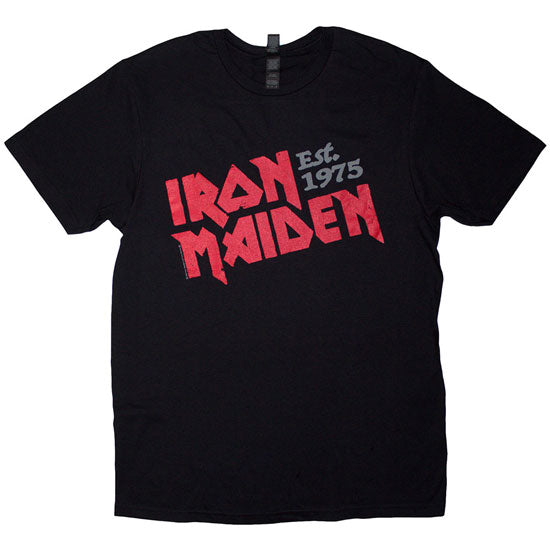 T-Shirt - Iron Maiden - 1975 Slanted Logo