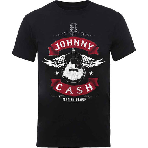 T-Shirt - Johnny Cash - Winged Guitar