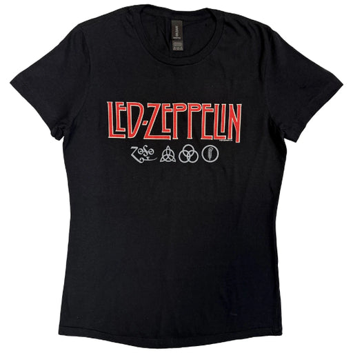 T-Shirt - Led Zeppelin - Logo and Symbols - Lady