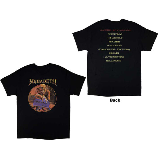 T-Shirt - Megadeth - Peace Sells - Tracks