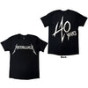 T-Shirt - Metallica - 40th Anniversary Songs Logo