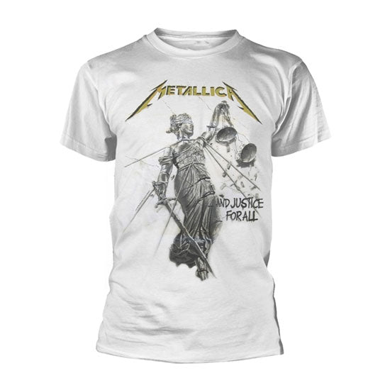 T-Shirt - Metallica - And Justice For All - White - Front