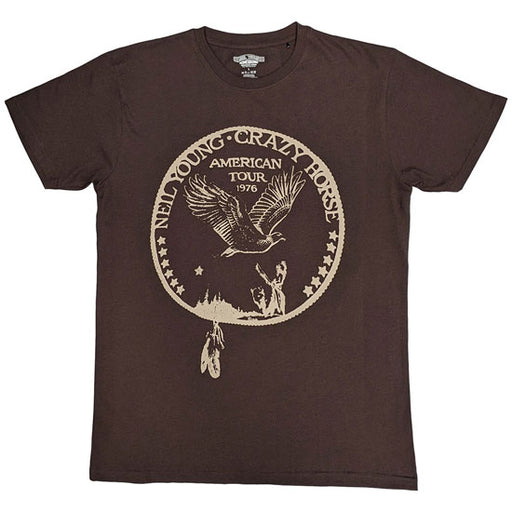 T-Shirt - Neil Young - '76 Tour Seal - Brown
