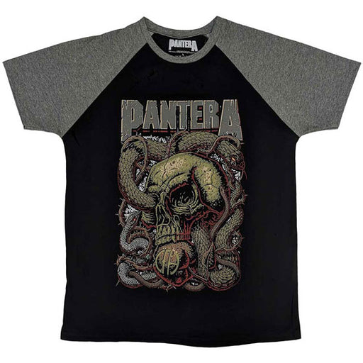 T-Shirt - Pantera - Serpent Skull - Raglan Style