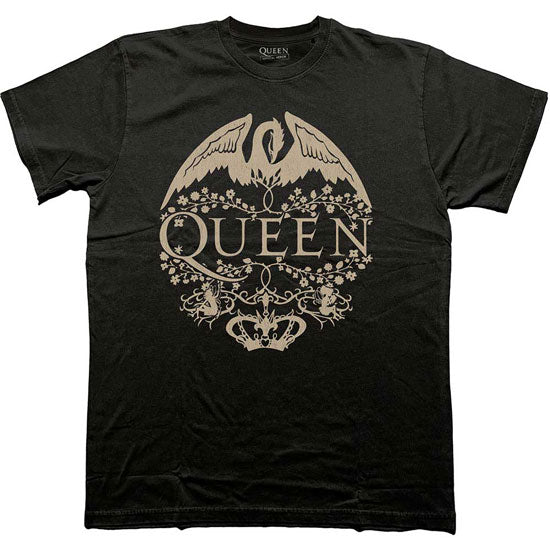 T-Shirt - Queen - Floral Crest Mono