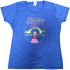 T-Shirt - Queens of the Stone Age - Warp Planet - Tour - Lady - Blue