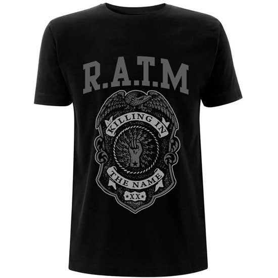 T-Shirt - Rage Against The Machine - Grey Police Badge