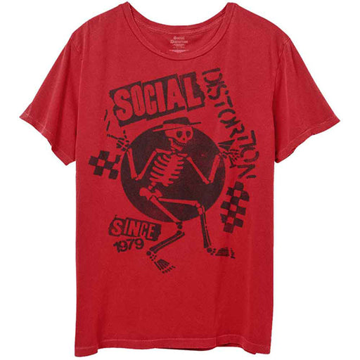 T-Shirt - Social Distortion - Speakeasy Checkboard - Red