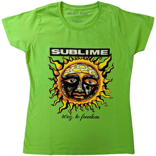 T-Shirt - Sublime - 40 Oz to Freedom - Green - Lady