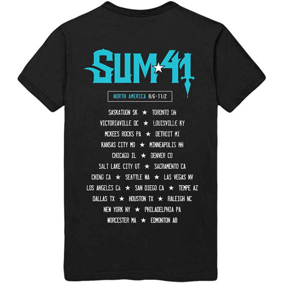 T-Shirt - Sum 41 - Blue Demon - Back