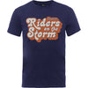 T-Shirt - Doors (The) - Riders On The Storm Logo - Navy