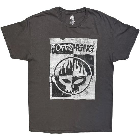 T-Shirt - The Offspring - Ripped Sketched Poster - Charcoal Grey