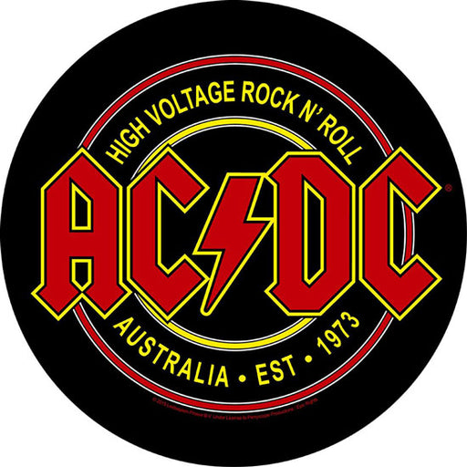 Back Patch - ACDC - High Voltage Rock N Roll - Round