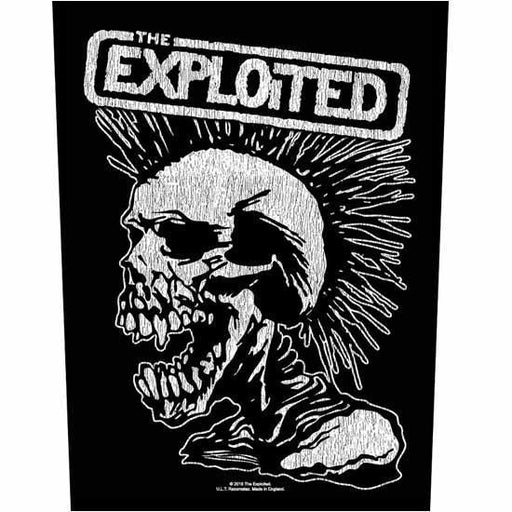 Back Patch - The Exploited - Vintage Skull-Metalomania